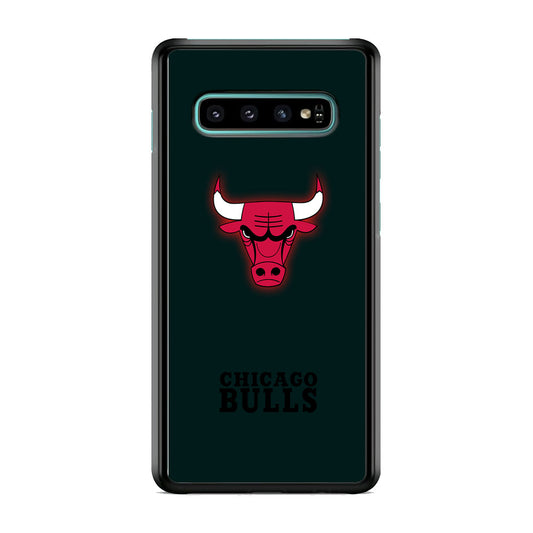 NBA Chicago Bulls Midnight Blue Logo Samsung Galaxy S10 Case