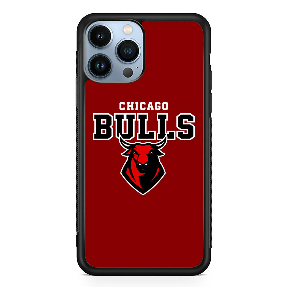 NBA Chicago Bulls Red Logo iPhone 13 Pro Case