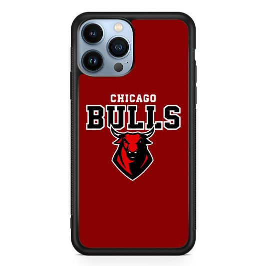 NBA Chicago Bulls Red Logo iPhone 13 Pro Case