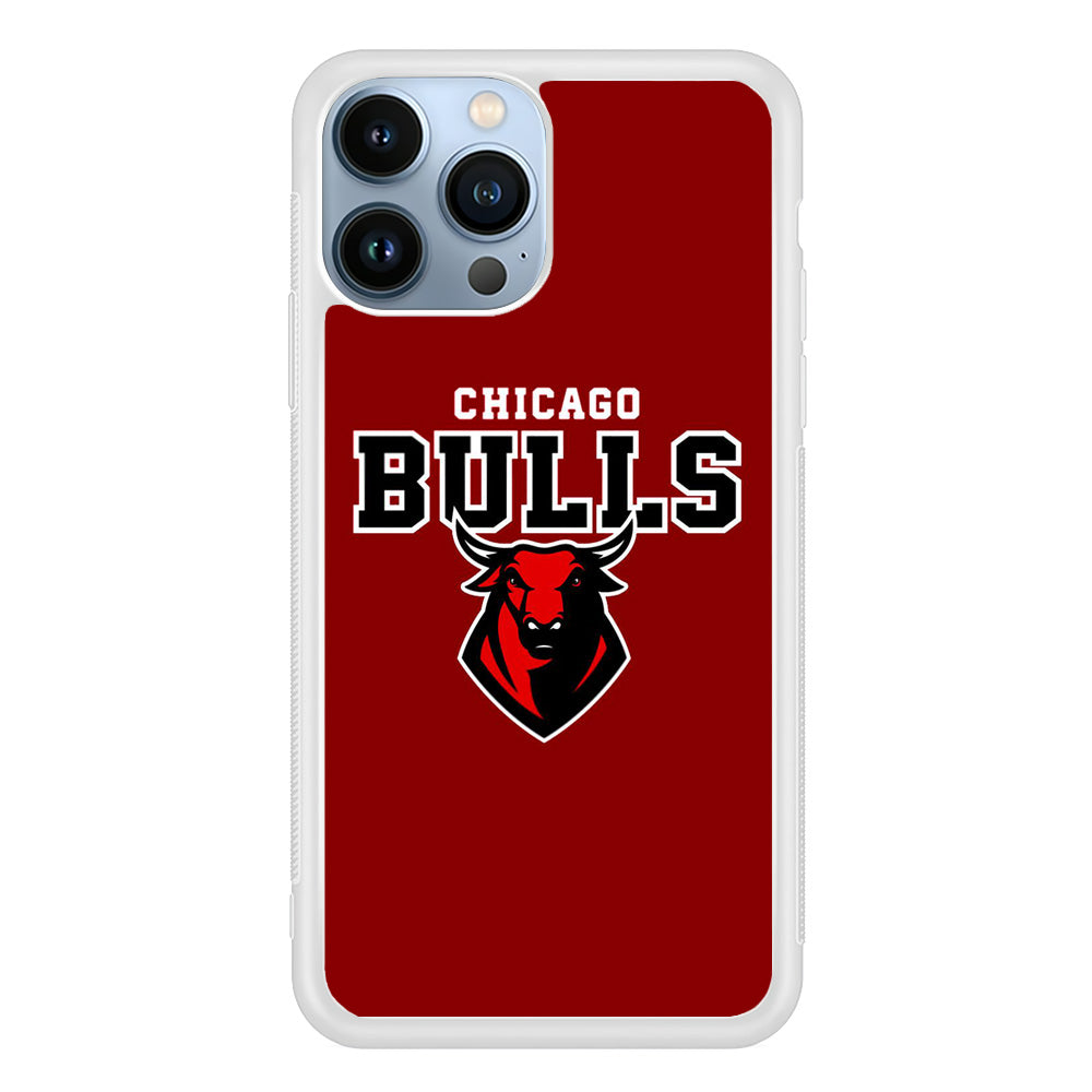 NBA Chicago Bulls Red Logo iPhone 13 Pro Case