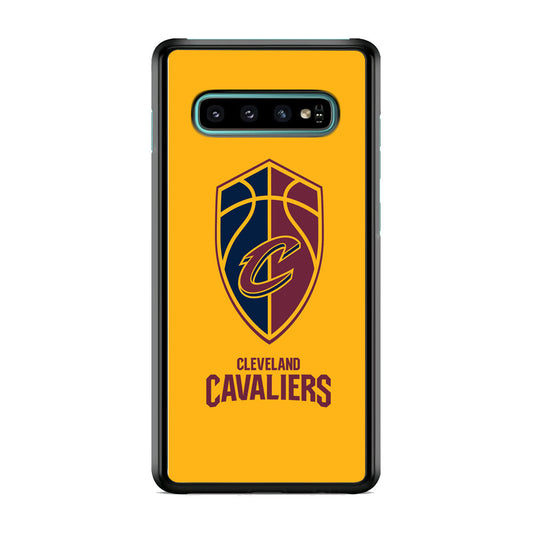 NBA Cleveland Cavaliers Yellow Shield Logo Samsung Galaxy S10 Case