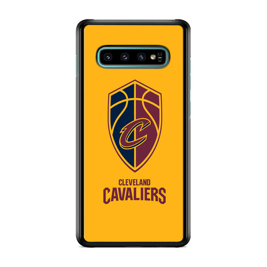 NBA Cleveland Cavaliers Yellow Shield Logo Samsung Galaxy S10 Plus Case