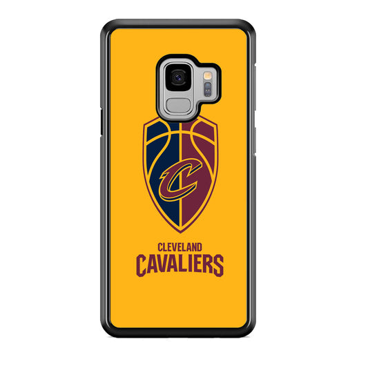 NBA Cleveland Cavaliers Yellow Shield Logo Samsung Galaxy S9 Case