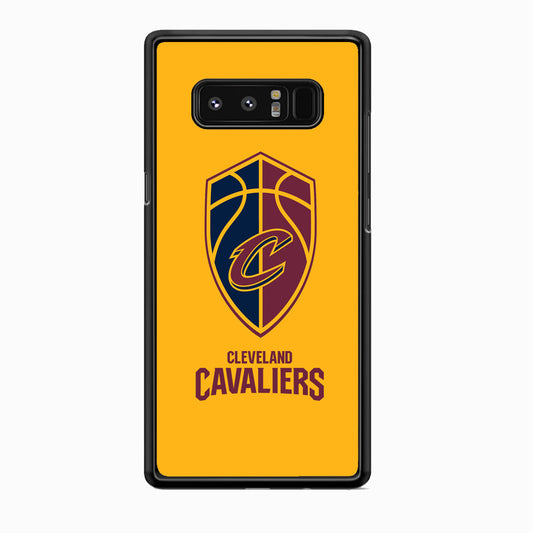 NBA Cleveland Cavaliers Yellow Shield Logo Samsung Galaxy Note 8 Case