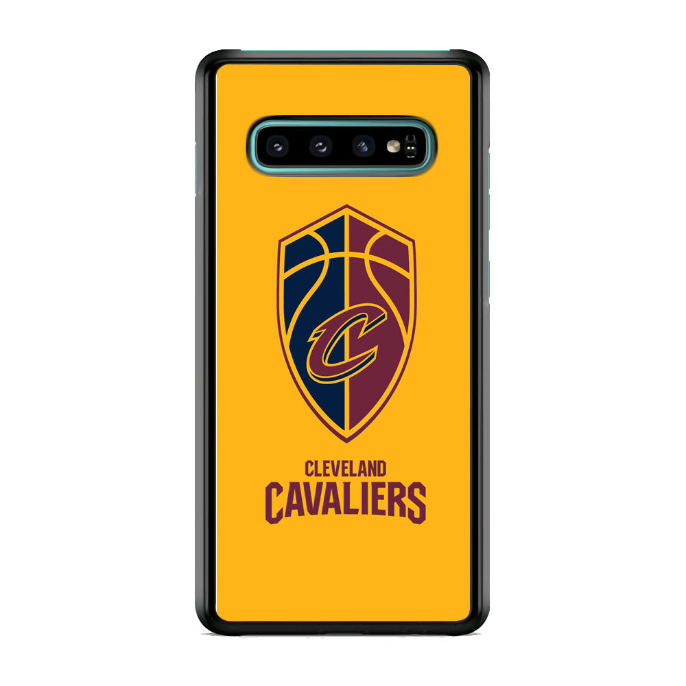 NBA Cleveland Cavaliers Yellow Shield Logo Samsung Galaxy S10 Case