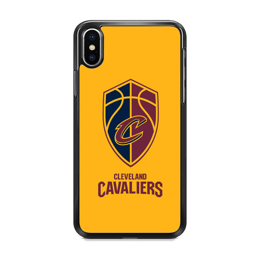 NBA Cleveland Cavaliers Yellow Shield Logo iPhone Xs Case