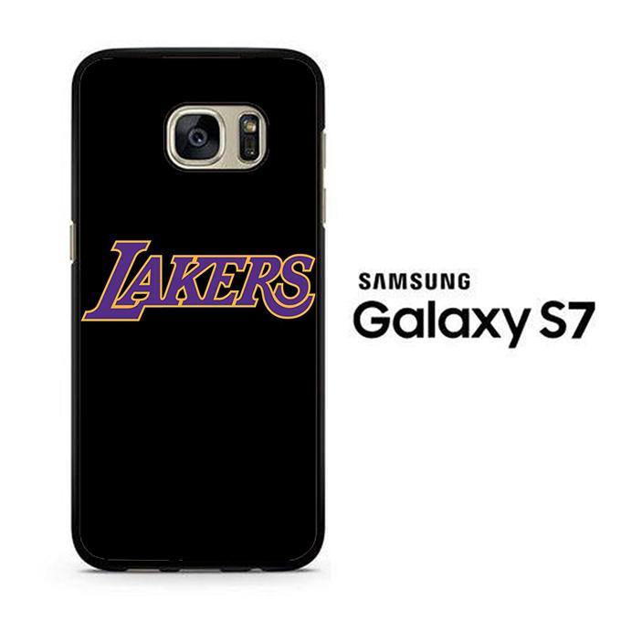 NBA Lakers Black Simple Samsung Galaxy S7 Case - ezzyst