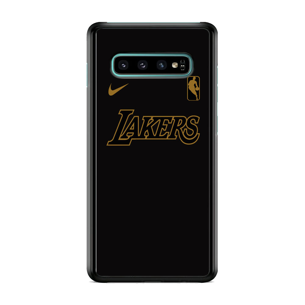 NBA Los Angeles Lakers Space Grey Nike Gold Logo Samsung Galaxy S10 Plus Case