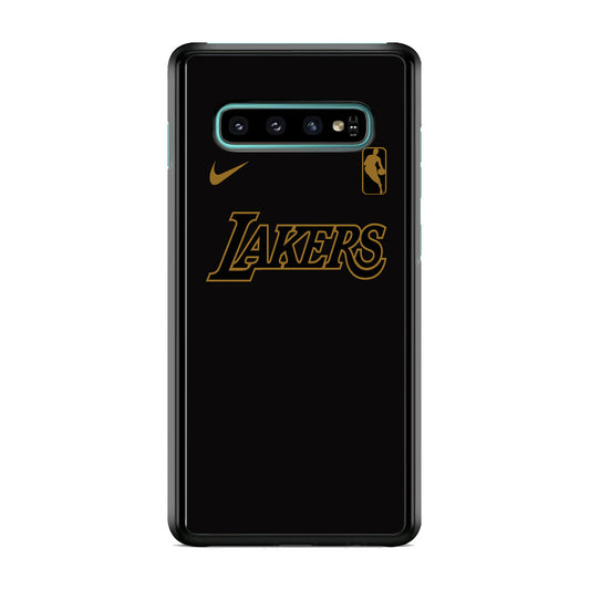 NBA Los Angeles Lakers Space Grey Nike Gold Logo Samsung Galaxy S10 Plus Case