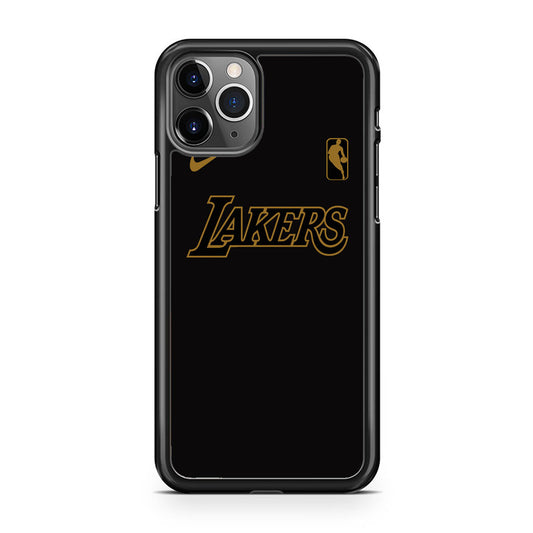 NBA Los Angeles Lakers Space Grey Nike Gold Logo iPhone 11 Pro Max Case