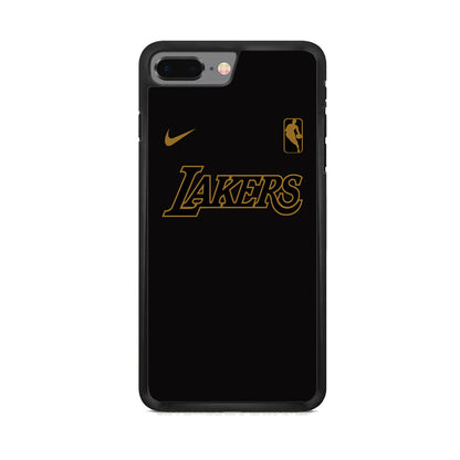 NBA Los Angeles Lakers Space Grey Nike Gold Logo iPhone 8 Plus Case