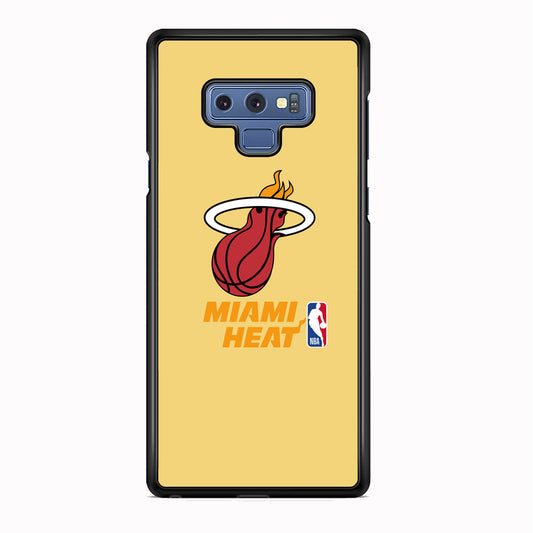 NBA Miami Heat Latte Colour Logo Samsung Galaxy Note 9 Case
