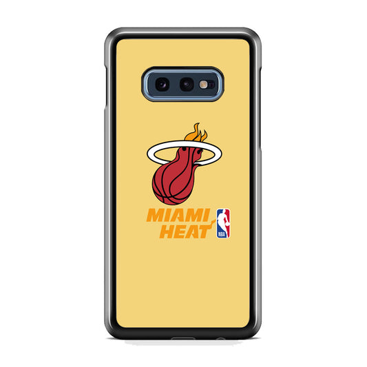 NBA Miami Heat Latte Colour Logo Samsung Galaxy 10e Case