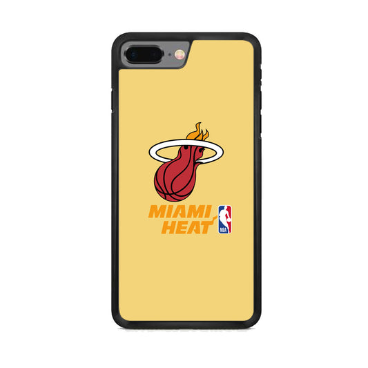 NBA Miami Heat Latte Colour Logo iPhone 7 Plus Case