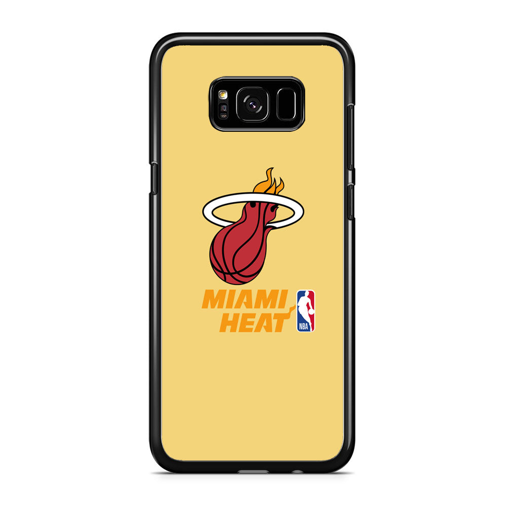 NBA Miami Heat Latte Colour Logo Samsung Galaxy S8 Case