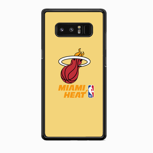 NBA Miami Heat Latte Colour Logo Samsung Galaxy Note 8 Case