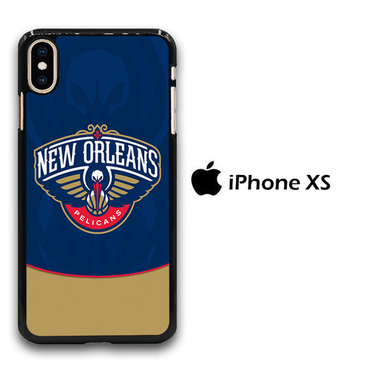 NBA Orleans Pelicans Blue iPhone Xs Case