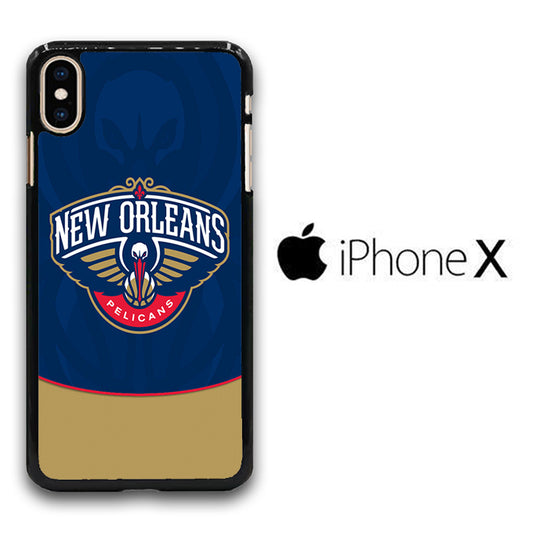 NBA Orleans Pelicans Blue iPhone X Case