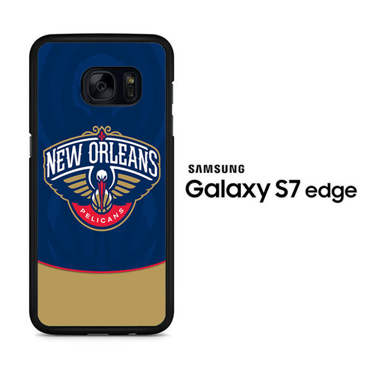 NBA Orleans Pelicans Blue Samsung Galaxy S7 Edge Case