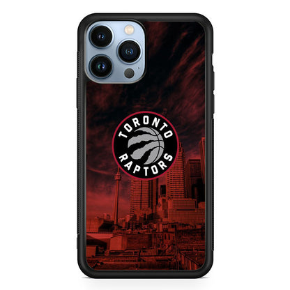NBA Toronto Raptors Logo Sunset In The City iPhone 13 Pro Case