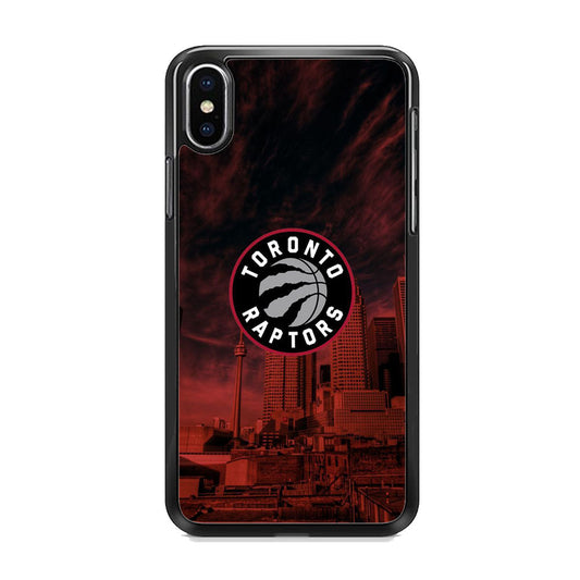 NBA Toronto Raptors Logo Sunset In The City iPhone Xs Case