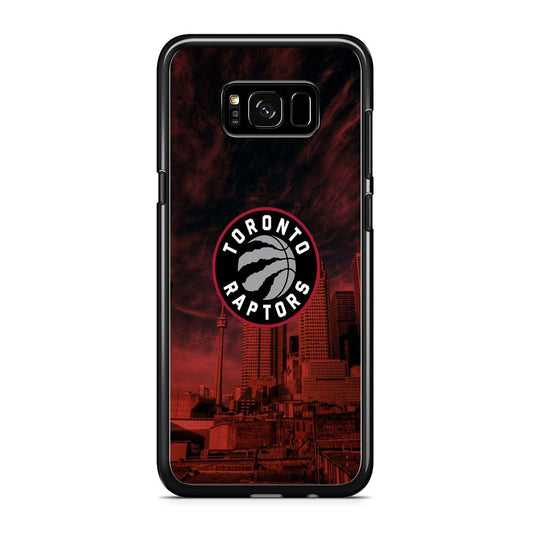 NBA Toronto Raptors Logo Sunset In The City Samsung Galaxy S8 Case