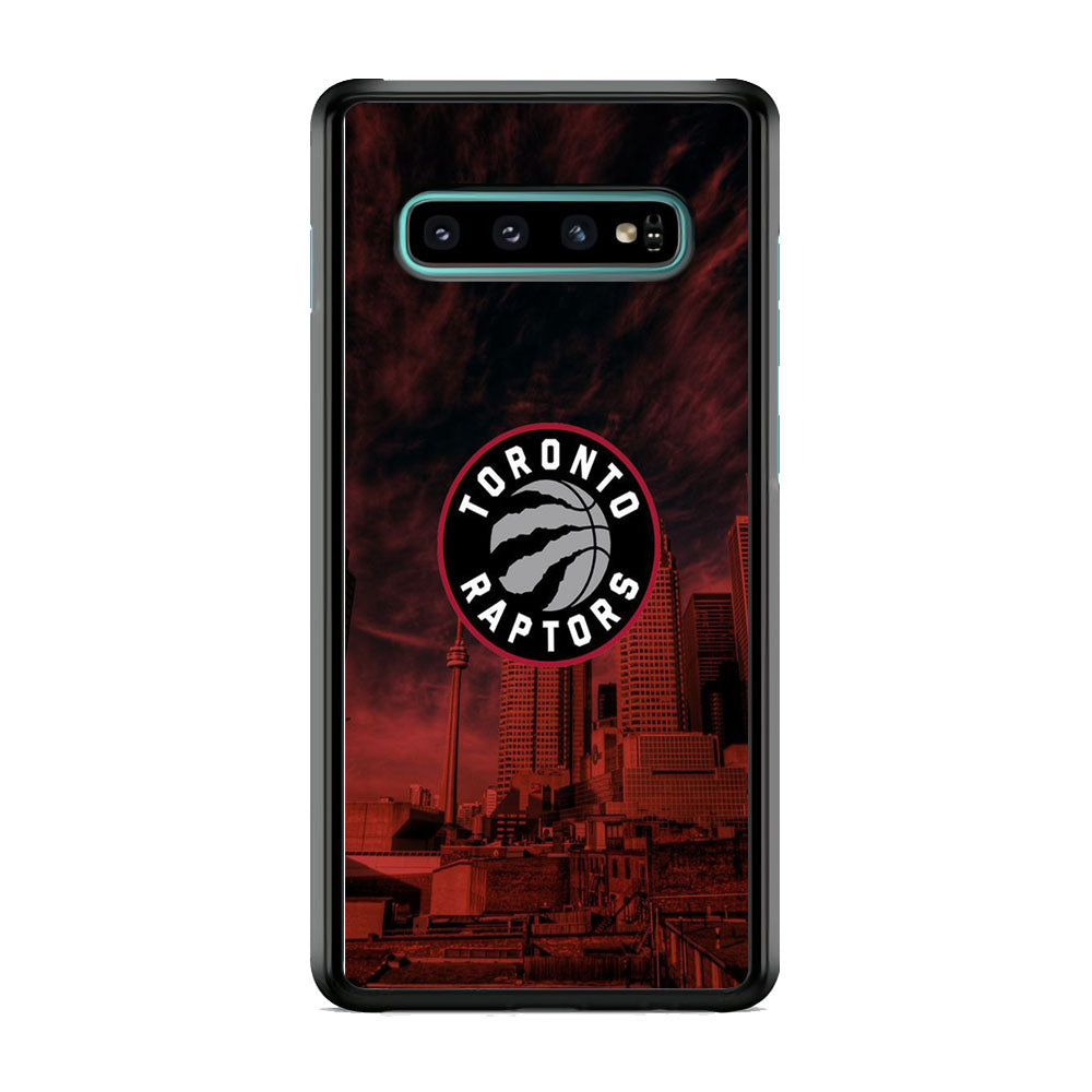 NBA Toronto Raptors Logo Sunset In The City Samsung Galaxy S10 Case