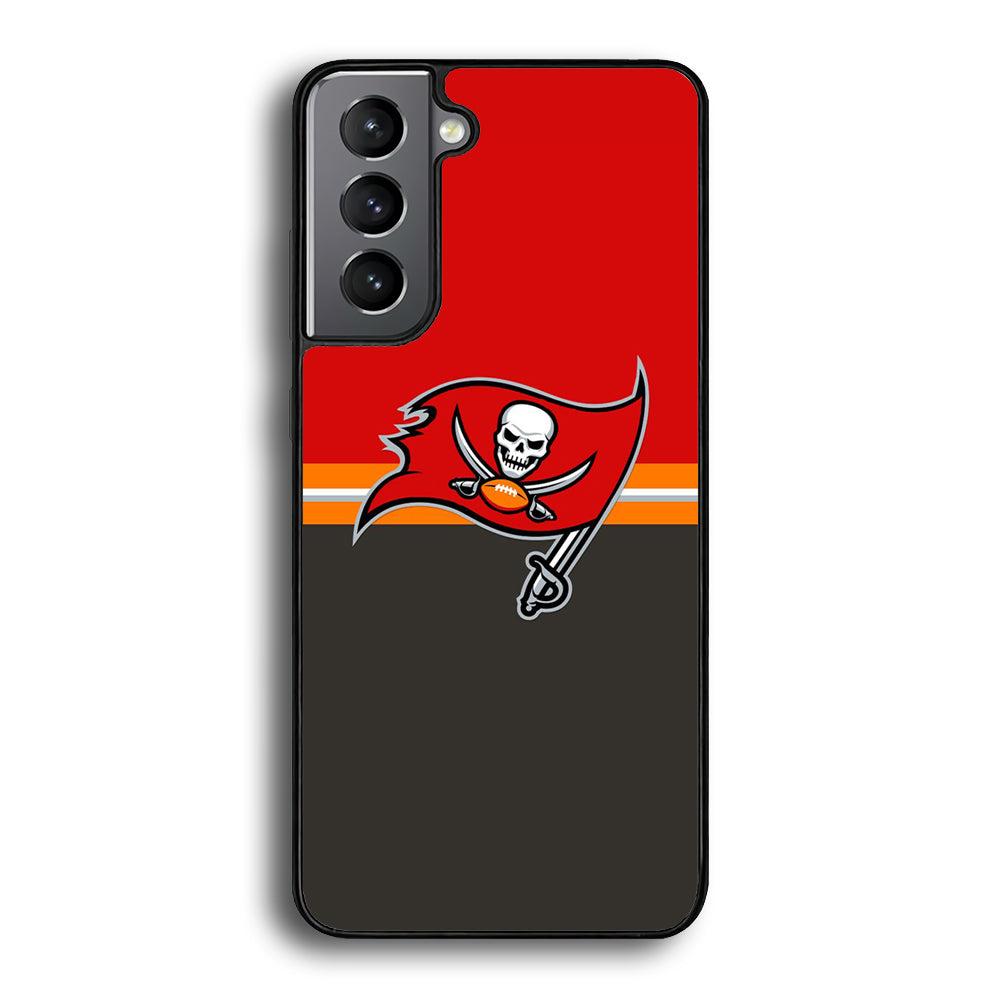 NFl Tampa Bay Buccaneers Red Grey Samsung Galaxy S21 Case