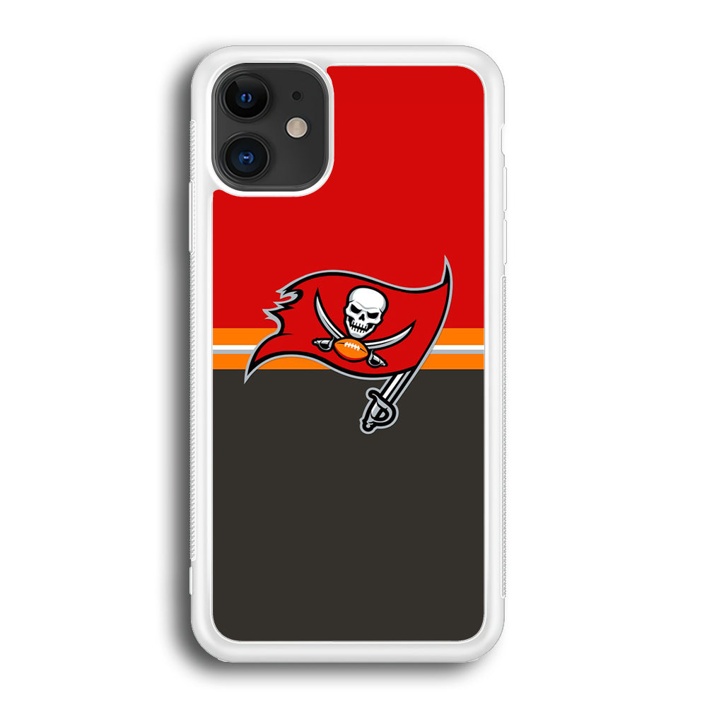 NFl Tampa Bay Buccaneers Red Grey iPhone 12 Case