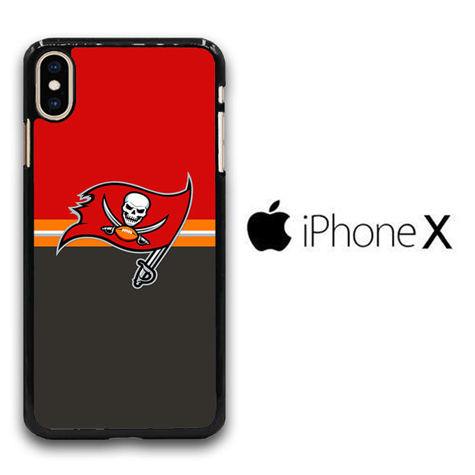 NFl Tampa Bay Buccaneers Red Grey iPhone X Case