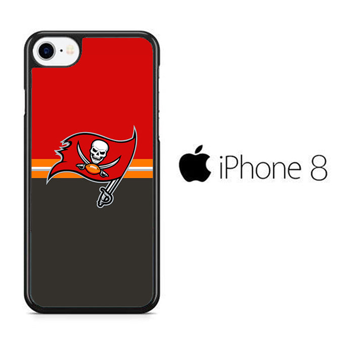NFl Tampa Bay Buccaneers Red Grey iPhone 8 Case