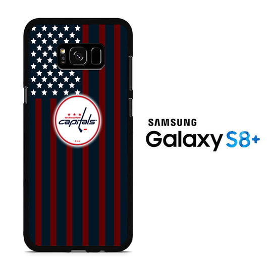 NHL Washington Capitals White Flags Samsung Galaxy S8 Plus Case