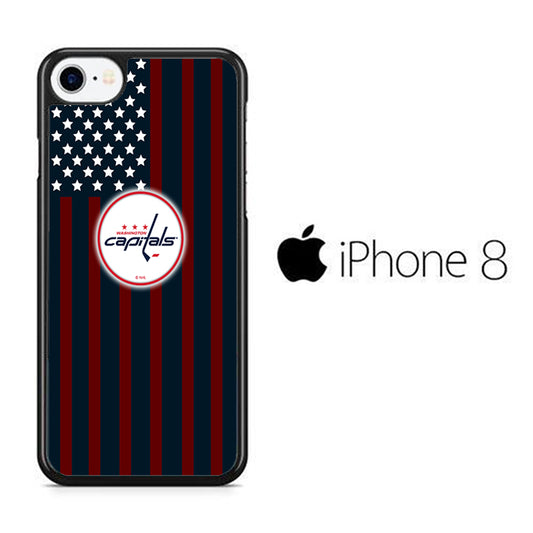 NHL Washington Capitals White Flags iPhone 8 Case