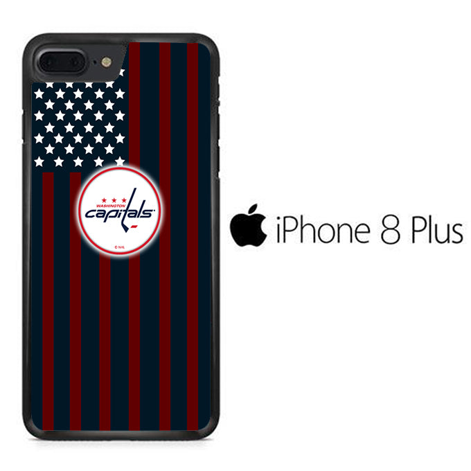 NHL Washington Capitals White Flags iPhone 8 Plus Case