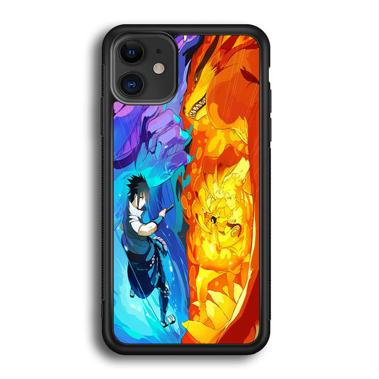 Naruto VS Sasuke Great fight iPhone 12 Case