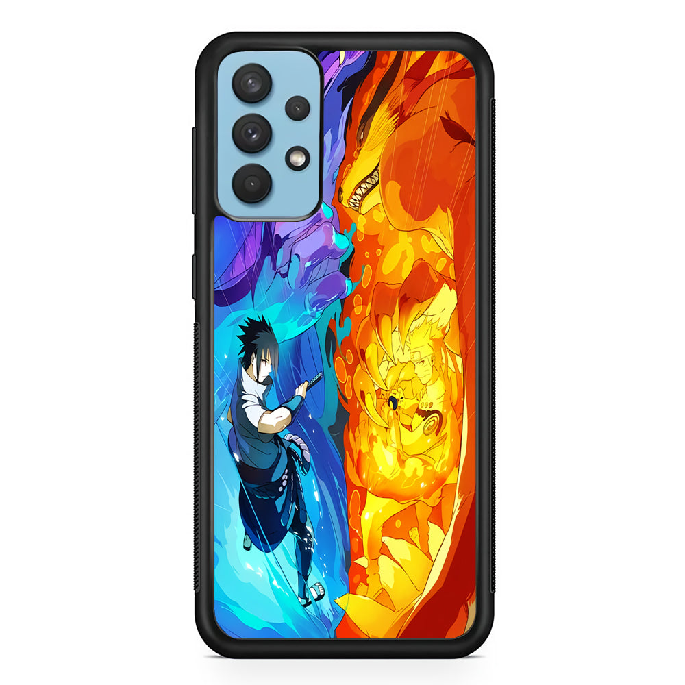 Naruto VS Sasuke Great fight Samsung Galaxy A32 Case