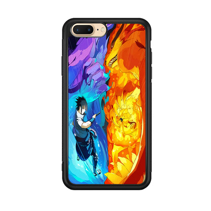 Naruto VS Sasuke Great fight iPhone 8 Plus Case