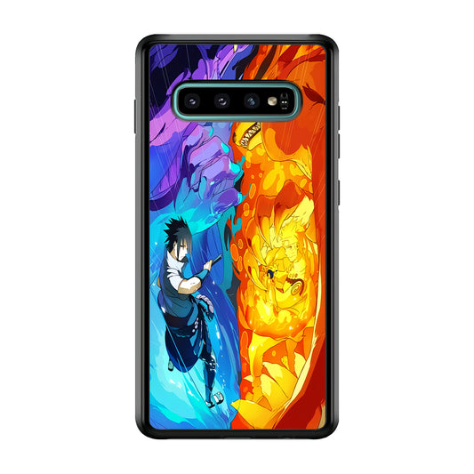 Naruto VS Sasuke Great fight Samsung Galaxy S10 Plus Case