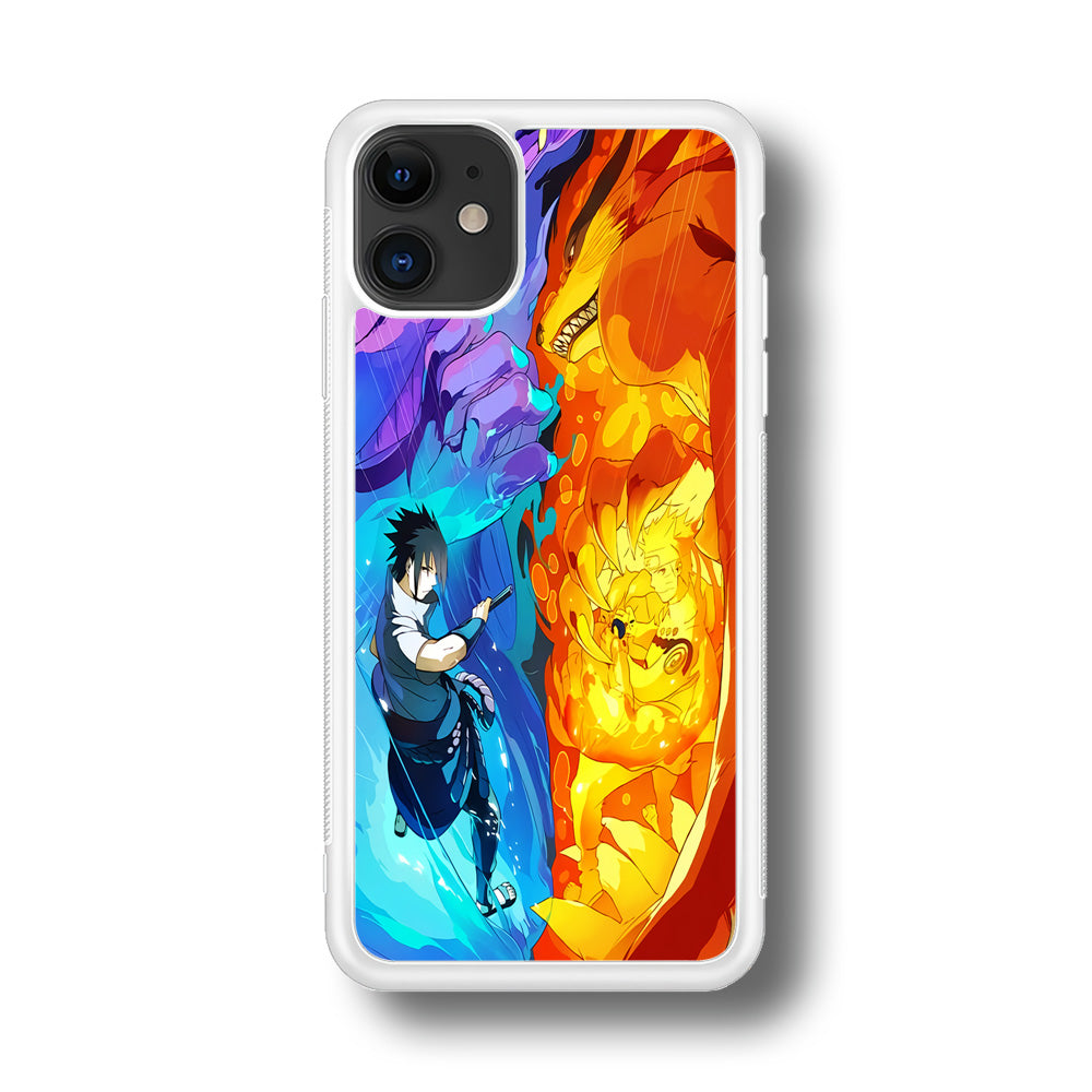 Naruto VS Sasuke Great fight iPhone 11 Case