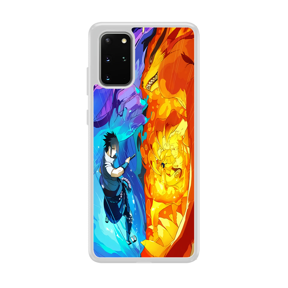 Naruto VS Sasuke Great fight Samsung Galaxy S20 Plus Case