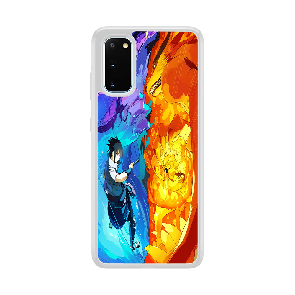 Naruto VS Sasuke Great fight Samsung Galaxy S20 Case