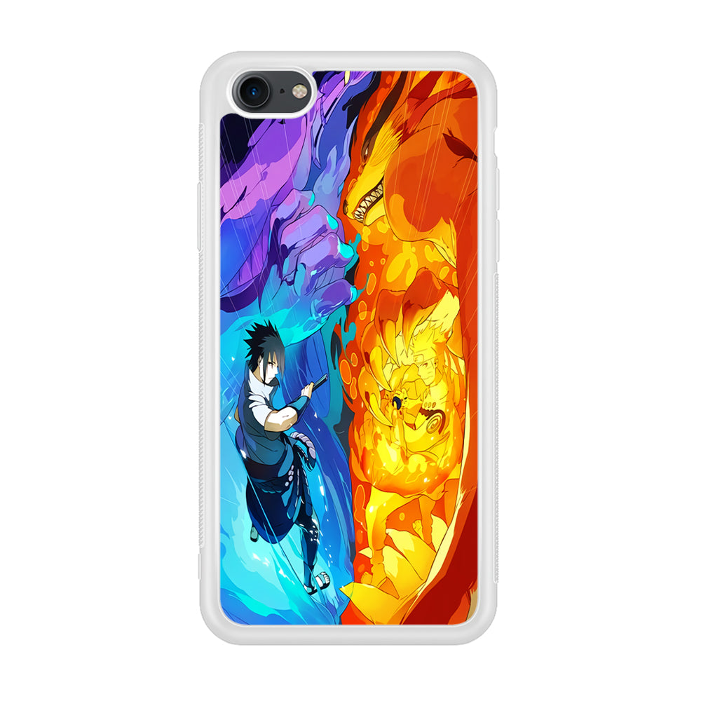 Naruto VS Sasuke Great fight iPhone 8 Case