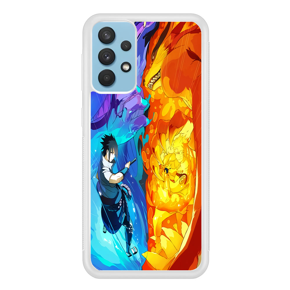 Naruto VS Sasuke Great fight Samsung Galaxy A32 Case