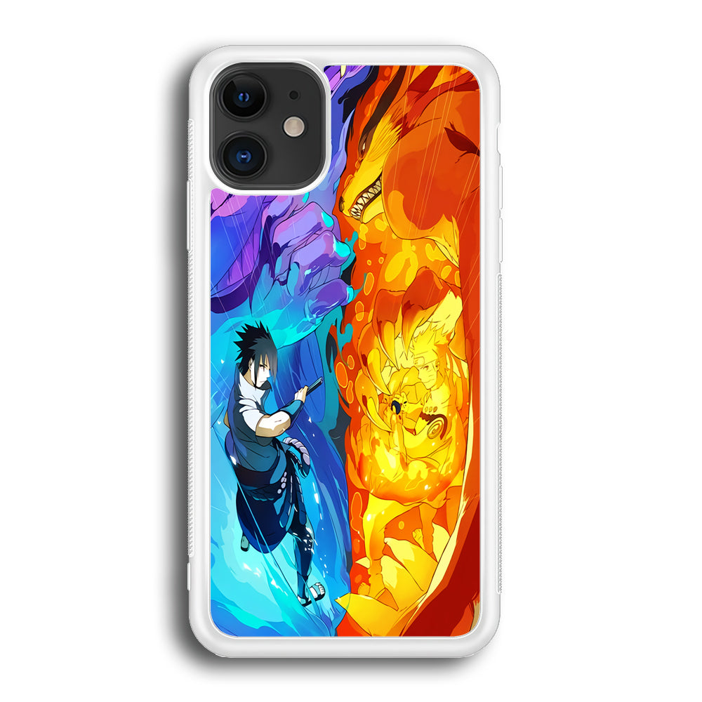 Naruto VS Sasuke Great fight iPhone 12 Case