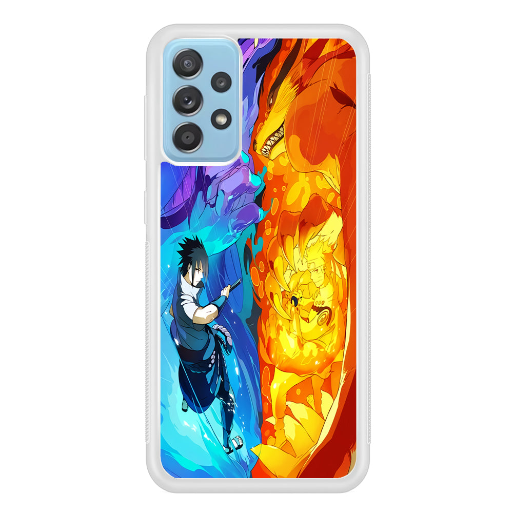 Naruto VS Sasuke Great fight Samsung Galaxy A52 Case