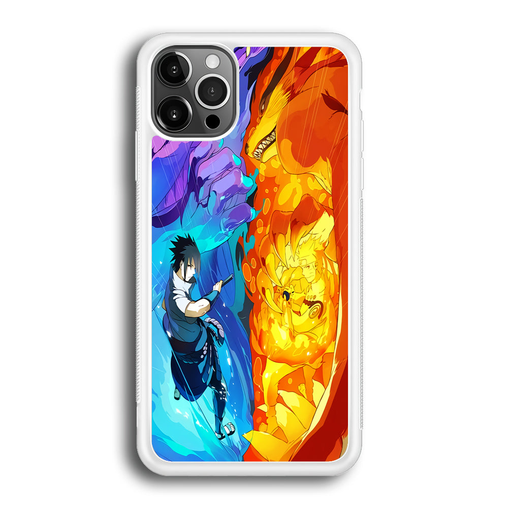 Naruto VS Sasuke Great fight iPhone 12 Pro Case