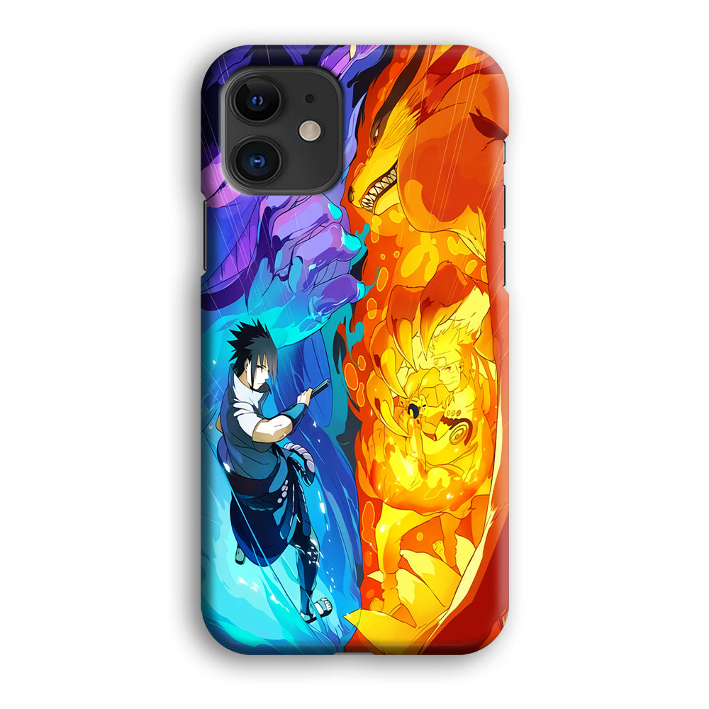 Naruto VS Sasuke Great fight iPhone 12 Case