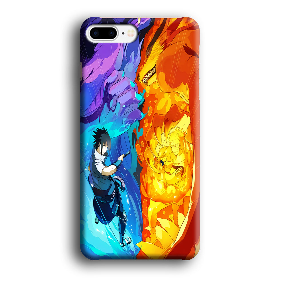 Naruto VS Sasuke Great fight iPhone 8 Plus Case