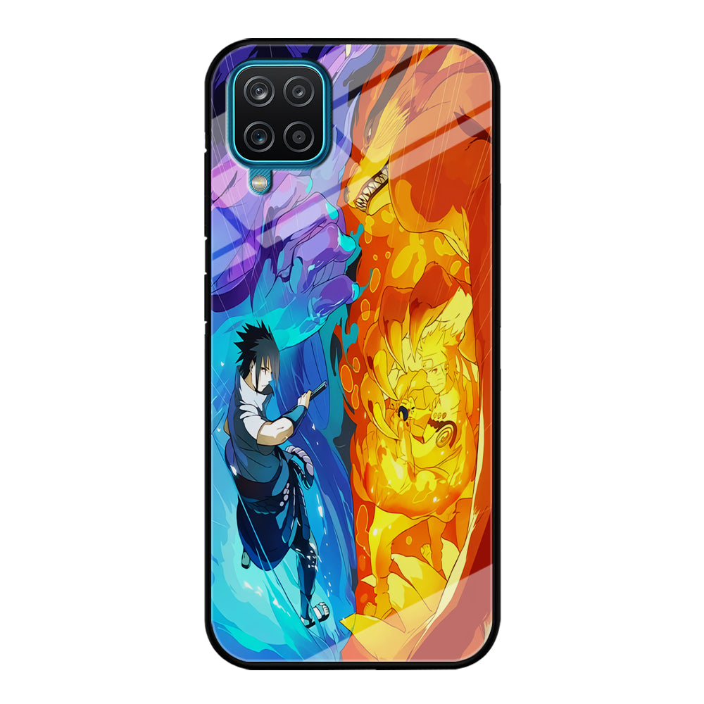 Naruto VS Sasuke Great fight Samsung Galaxy A12 Case