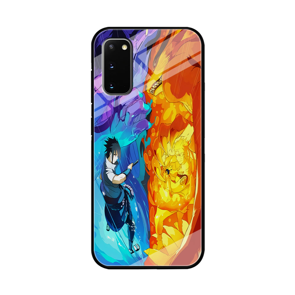 Naruto VS Sasuke Great fight Samsung Galaxy S20 Case